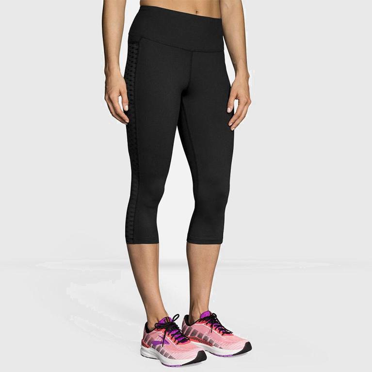 Brooks Greenlight Capri Löparbyxor Dam 398127-LEM Grå